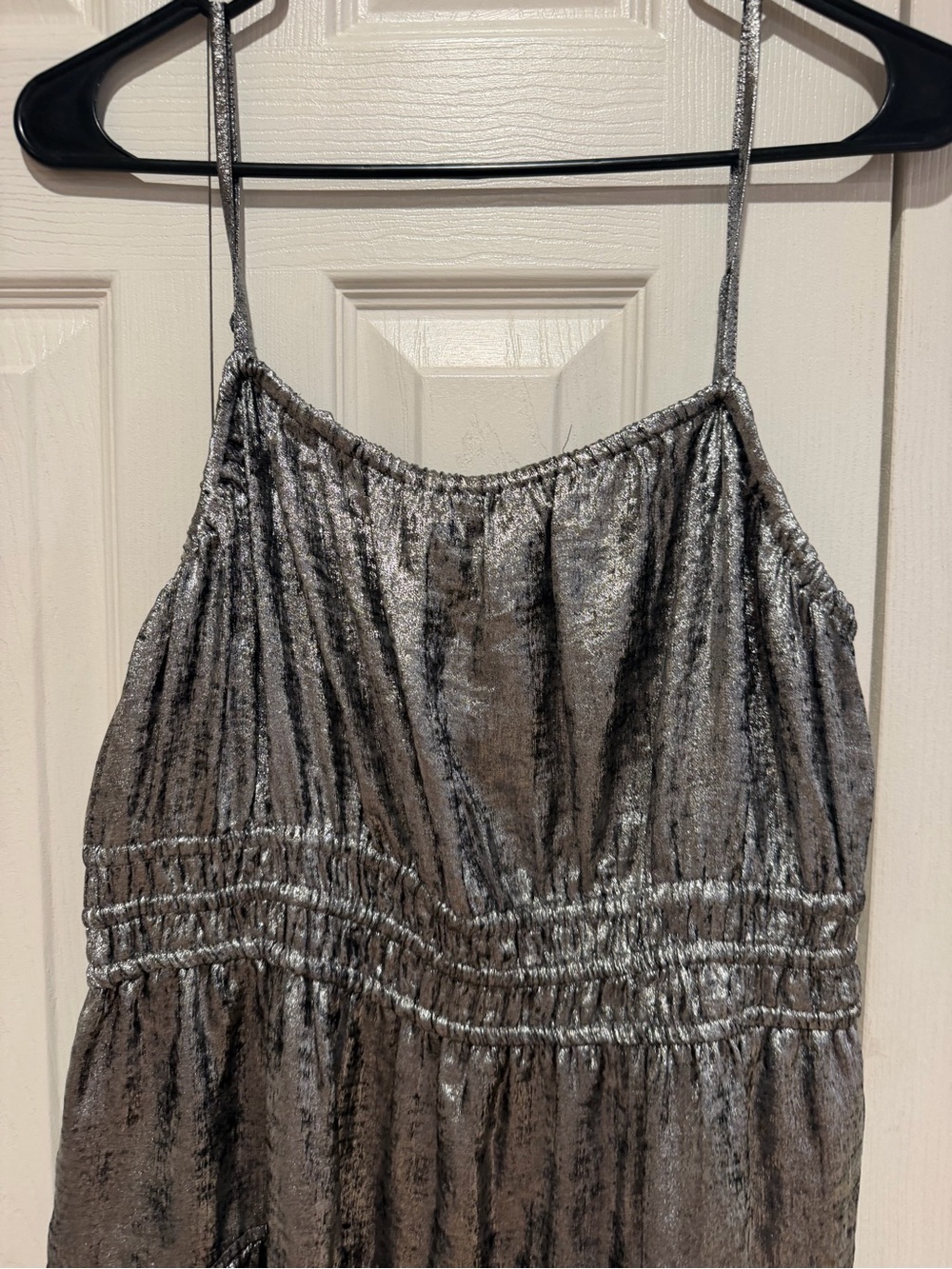 Old Navy Black Dress with Metallic Silver Accents - Picture 3 of 5